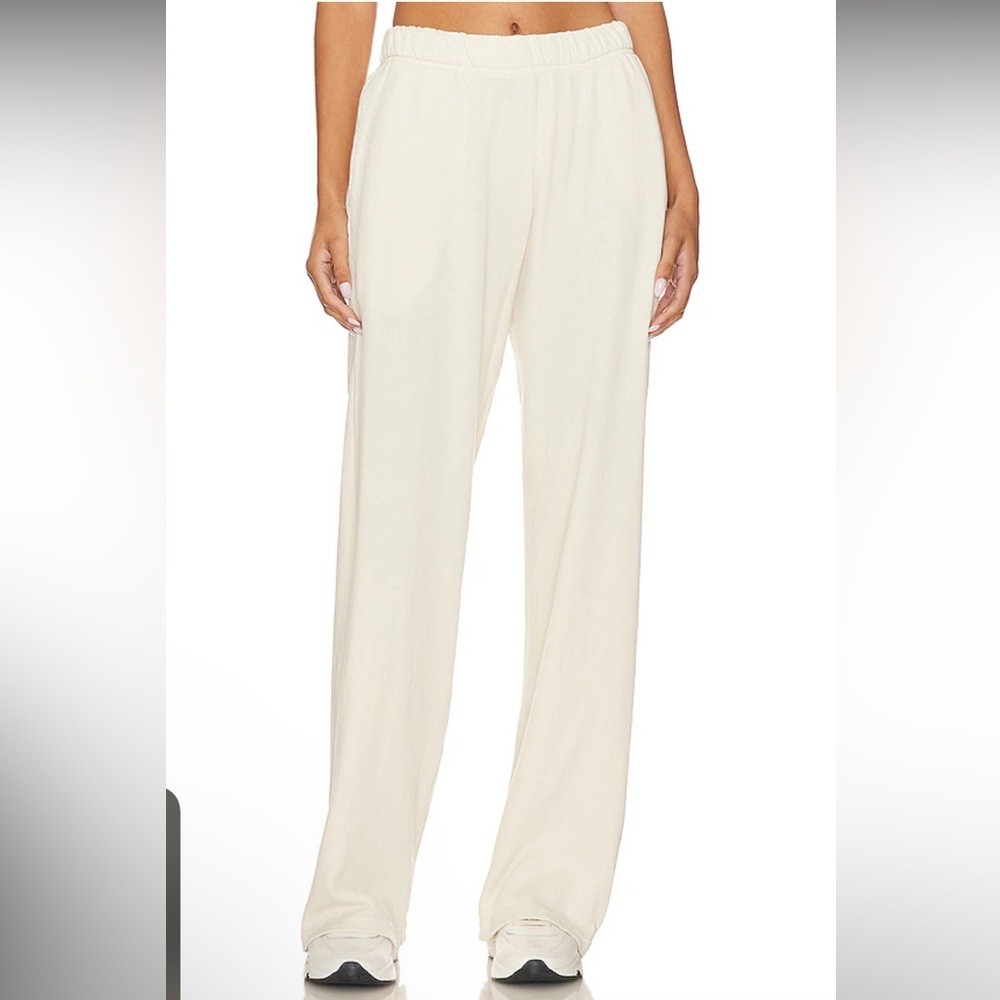 Michael Lauren Mabel Wide Leg Pant With Pocket in Ivory